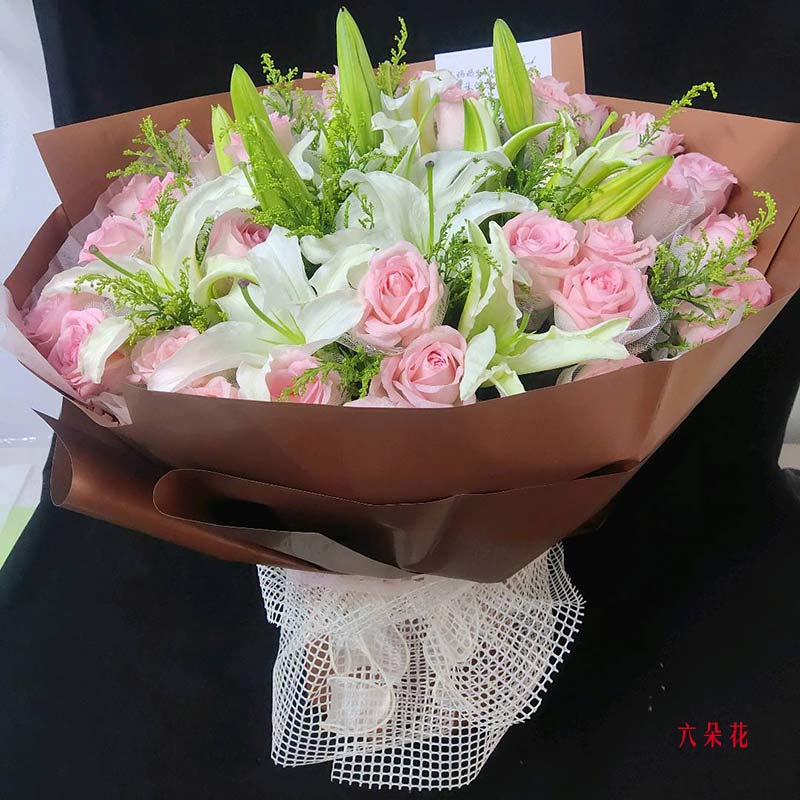 36支粉色玫瑰/爱无限(实拍照)