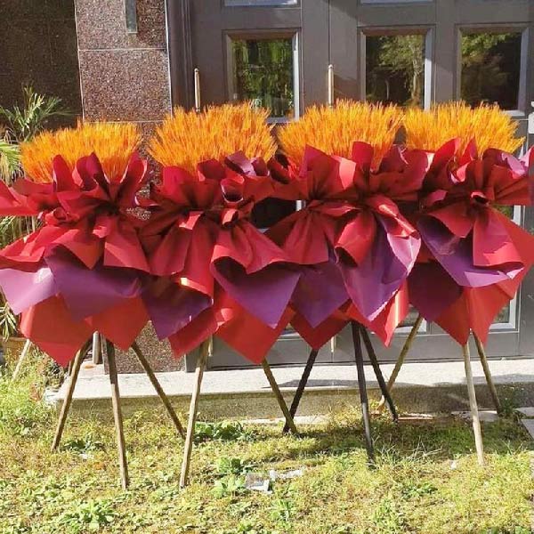 大麦三脚架开业花篮,未来为你开启(实拍照)