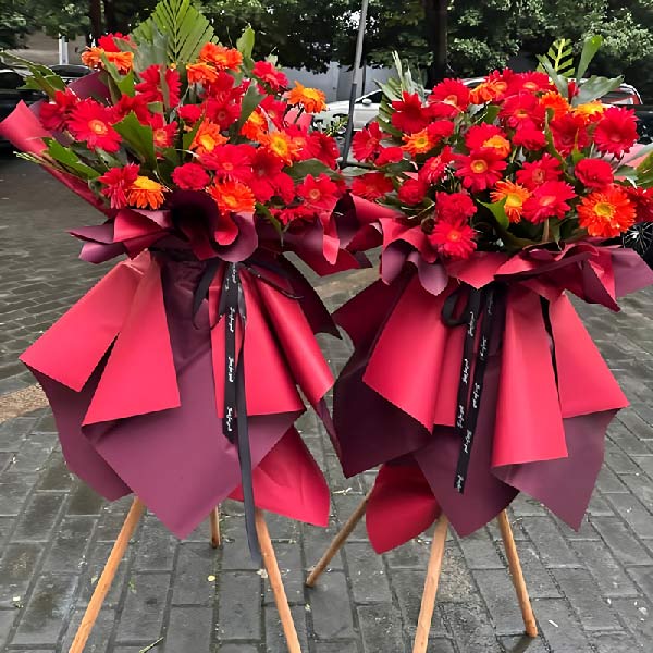 20朵各色扶郎花花篮,开业贺喜(实拍照)