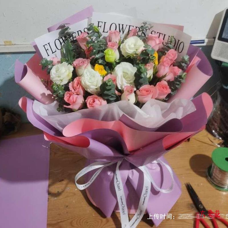 20朵玫瑰混搭,珍惜这份美丽(实拍照)