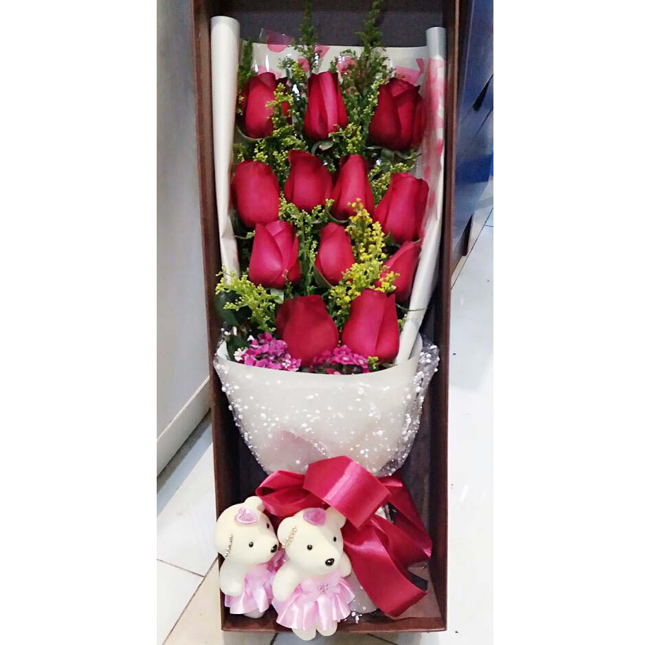 送雅安市名山区红星镇余坝村的鲜花实拍图