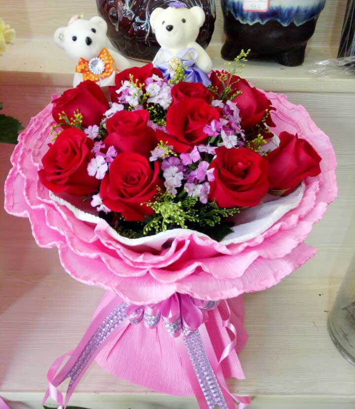 送慈利县幸福路…的鲜花实拍图