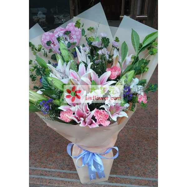 送敦煌市阳关中路1066号市公安局…的鲜花实拍图