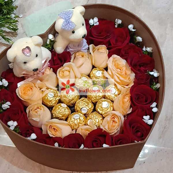 送咸宁崇阳县青山镇青山街青山中学的鲜花实拍图