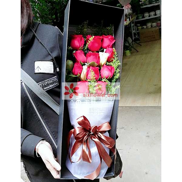 送南充市高坪区小龙镇宏发路94号职业…的鲜花实拍图