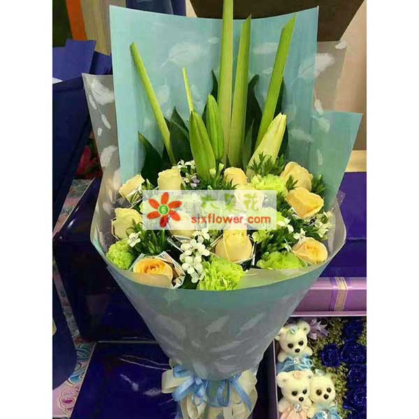 送海南省三亚市亚龙湾旅游度假区美…的鲜花实拍图