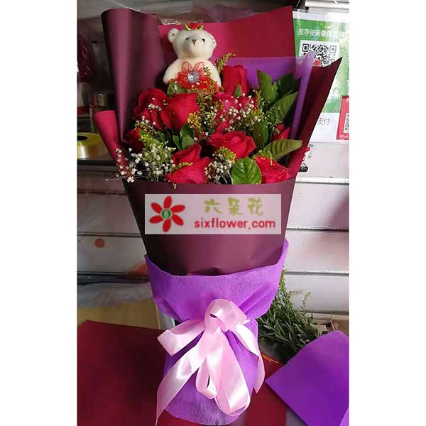 送揭阳市揭东县经济开发区南片八号的鲜花实拍图