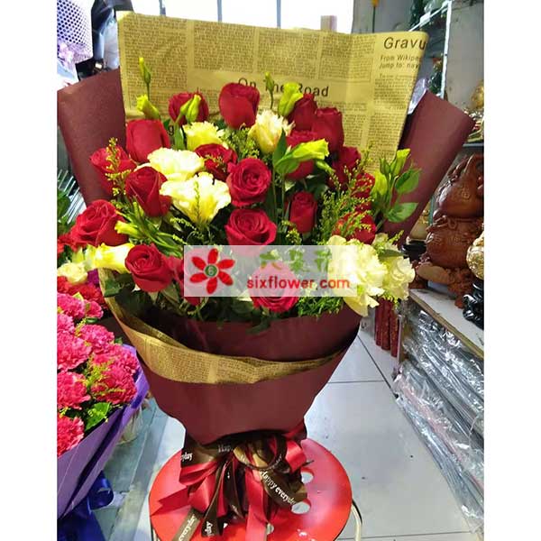 送伊犁州伊宁市上海城伊…的鲜花实拍图