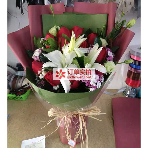 送厦门思明区思明东路48号名汇广场一层海堤茶叶店(…的鲜花实拍图