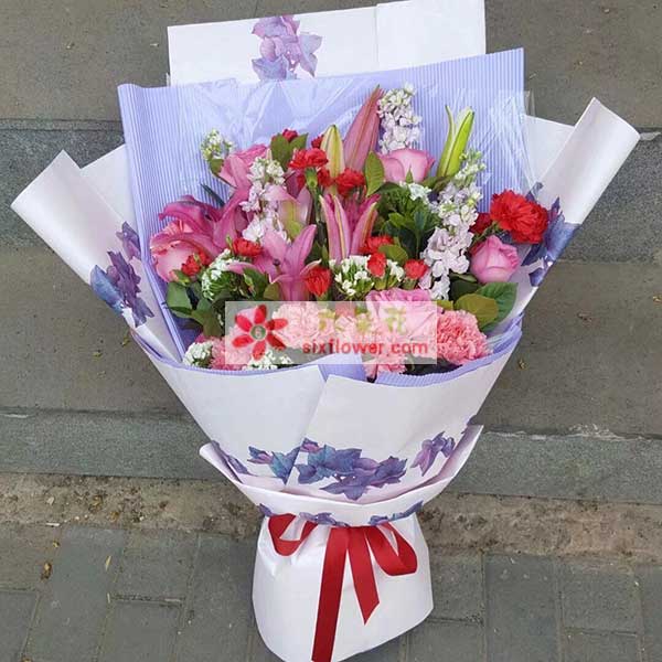 送北京市海淀区上庄路上庄家园西区(到了打电话给…的鲜花实拍图