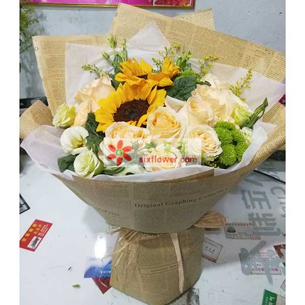 送衡阳市雁峰区金钟时代城的鲜花实拍图