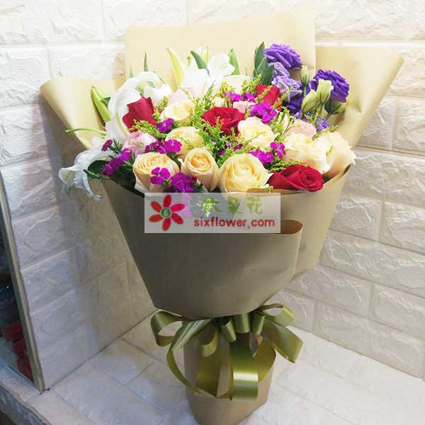 送天津市滨海新区塘沽远洋城滨慧花园7…的鲜花实拍图