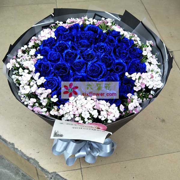 送广元市利州区宝轮镇万信水岸逸都5栋的鲜花实拍图