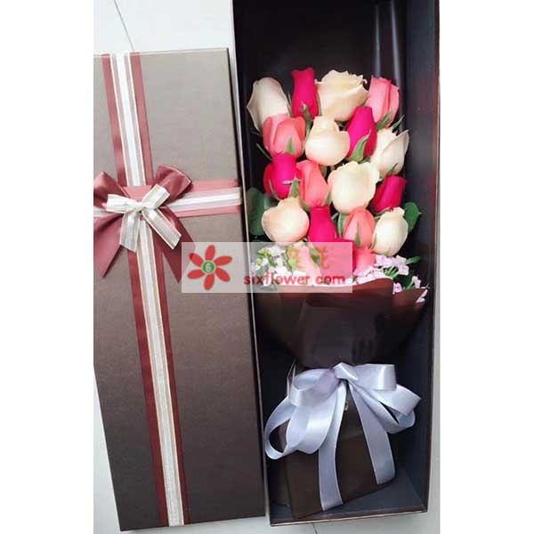 送丹东市兴三路24号教师进修学校的鲜花实拍图