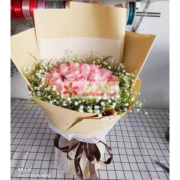 送九江共青城西大道与工业大道交叉口东150米…的鲜花实拍图