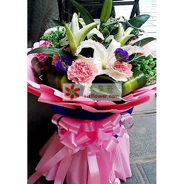 送遵义市凤冈县石景南路的鲜花实拍图