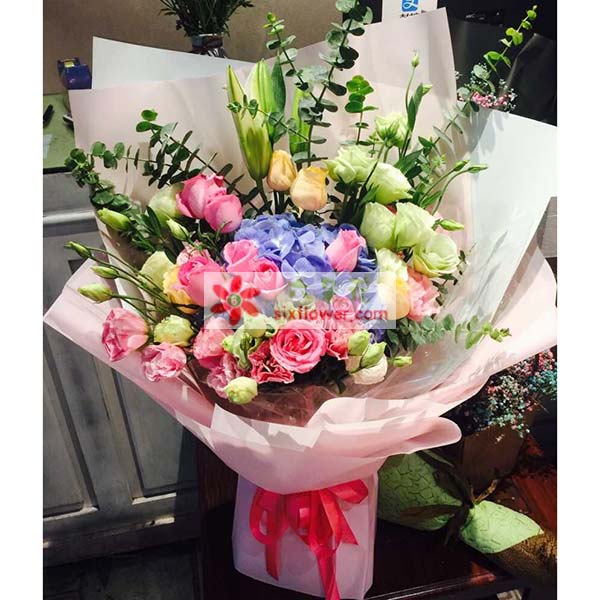 送拉萨城关区天海路1号农行城…的鲜花实拍图