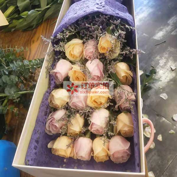 19支玫瑰/爱你天长地久(实拍照)