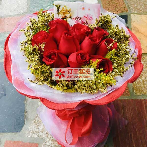 送莆田涵江国欢镇东环城路…的鲜花实拍图