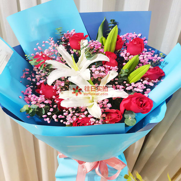 送洛阳市栾川县庙子镇北凹村安惠小区的鲜花实拍图