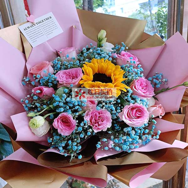 送郴州市苏仙区白露塘镇板桥花园的鲜花实拍图