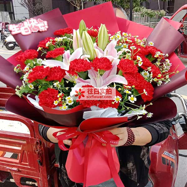 送淮南市寿县首都大道寿州府的鲜花实拍图