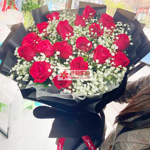 送遵义市红花岗区忠庄药业园的鲜花实拍图