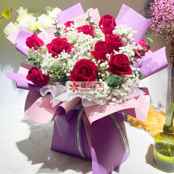 送黄石市阳新县步行街邮局的鲜花实拍图