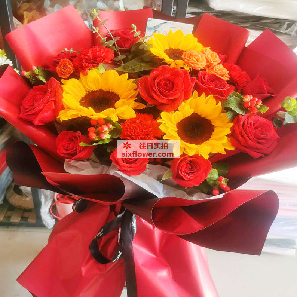 送安徽省淮北市相山区南湖路58号山水文园的鲜花实拍图