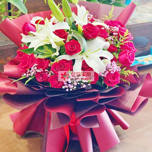 送蒙城县双涧镇的鲜花实拍图