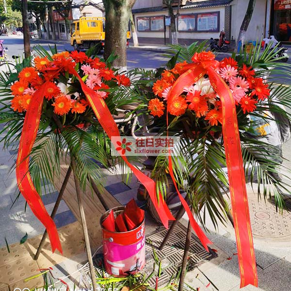 送舒城鼓楼街花季美甲美妆店的鲜花实拍图