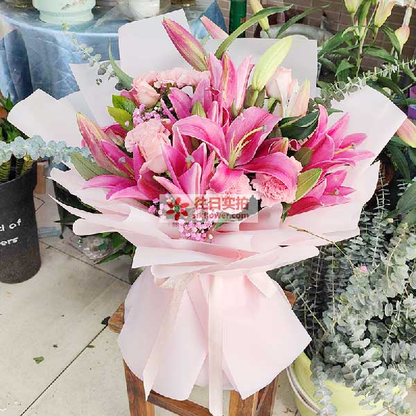 送中山市东升镇大新四街8号的鲜花实拍图