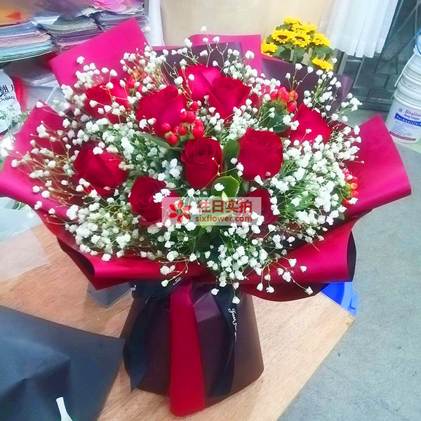 送中山市西区沙朗桃园宾馆的鲜花实拍图