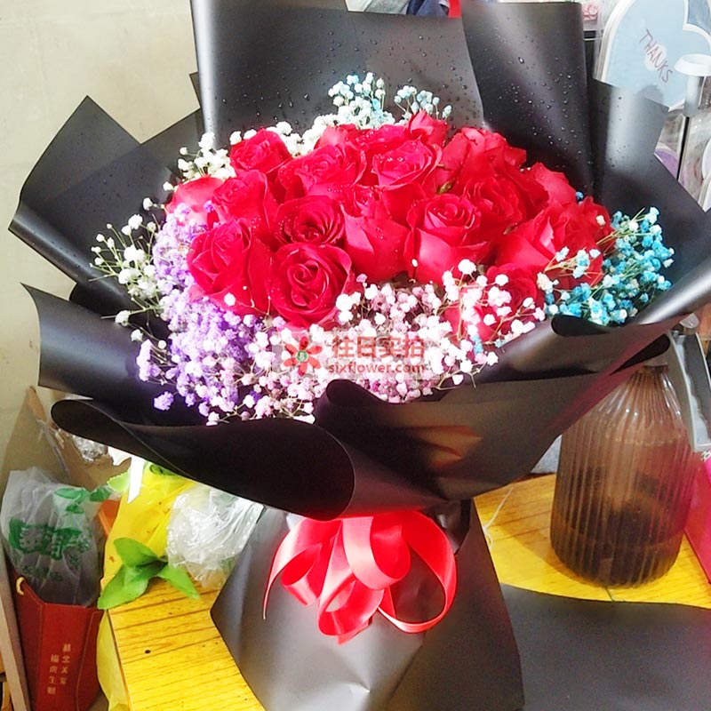 送扶绥县财政局的鲜花实拍图