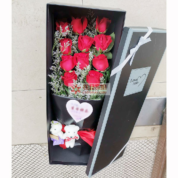 送耒阳市塞纳河畔A栋的鲜花实拍图