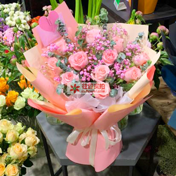 送北海银海区同和水岸工商银行万汇地产的鲜花实拍图