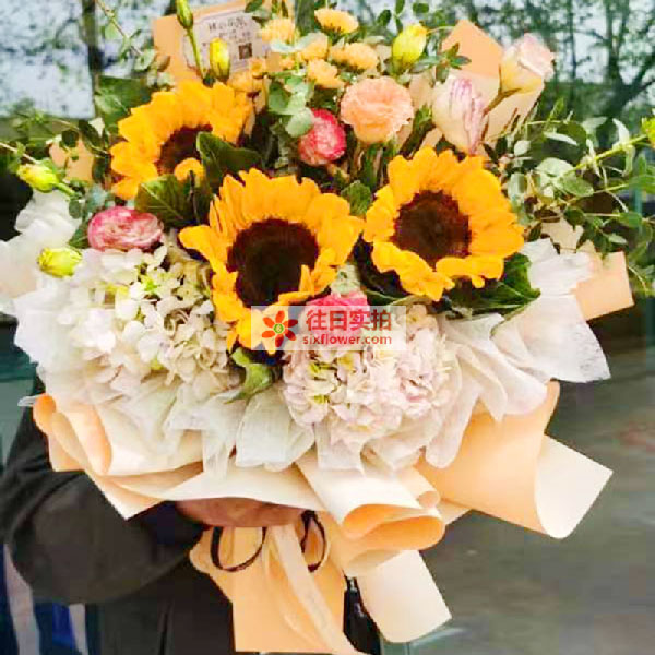 送霍州市大张镇开元小区12号楼的鲜花实拍图