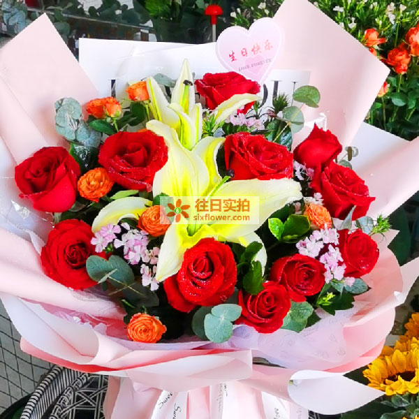 送平利县月湖南路平利县城关第二小学的鲜花实拍图