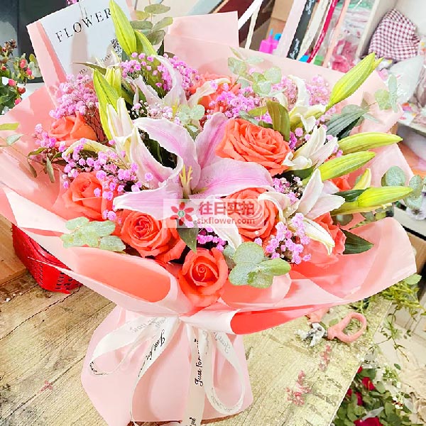 送安顺紫云县教场路鑫都味语餐厅的鲜花实拍图