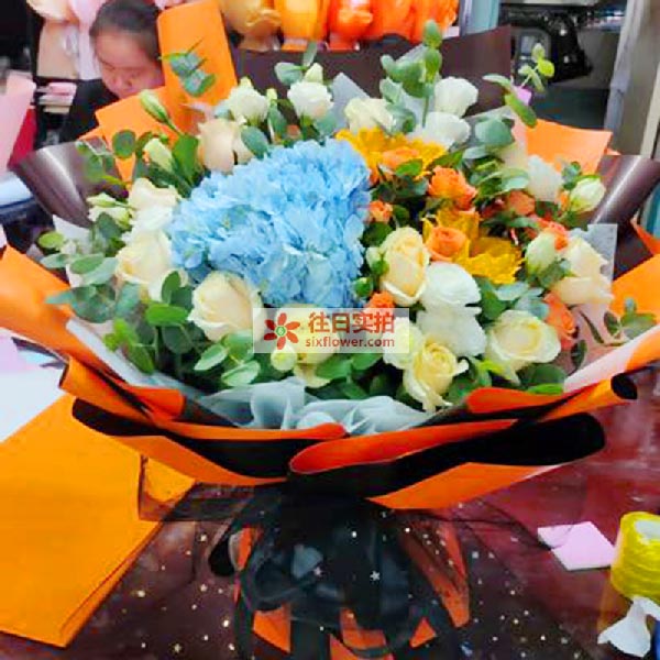 送绿洲路街道建设路今日花园5号楼4单元…的鲜花实拍图