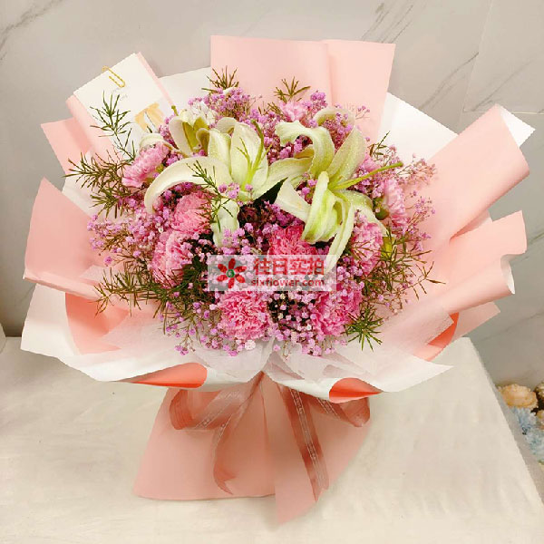 送邵阳武岗市展辉医院的鲜花实拍图