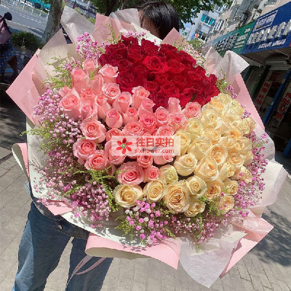 送桐乡市乌镇镇东升大道908号的鲜花实拍图