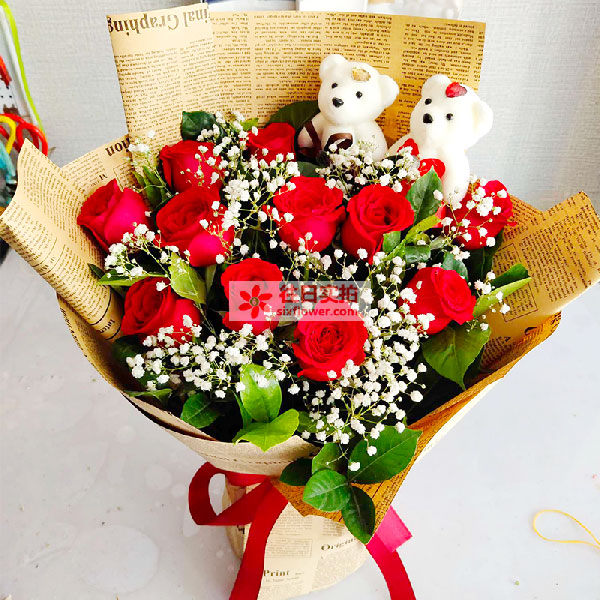 送河南省漯河市源汇区顺河街道西大街泰山中路小学的鲜花实拍图