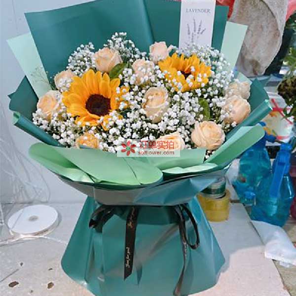 送秦皇岛海港区森林逸城A区84栋的鲜花实拍图