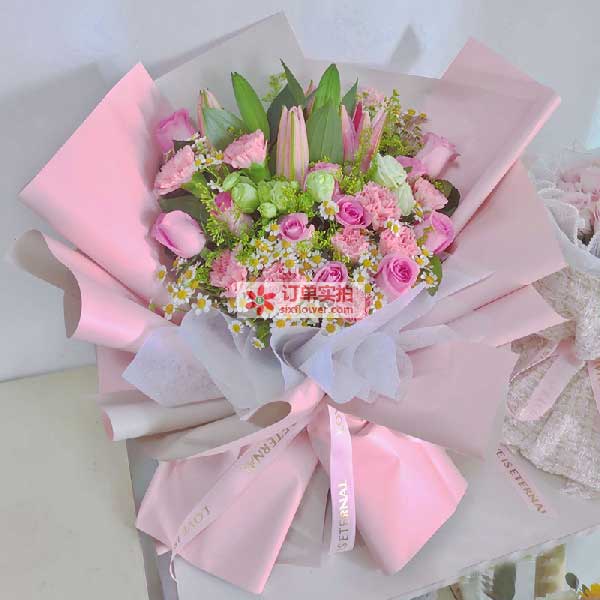 送淄博市博山区西过境路博山公路局对面的鲜花实拍图