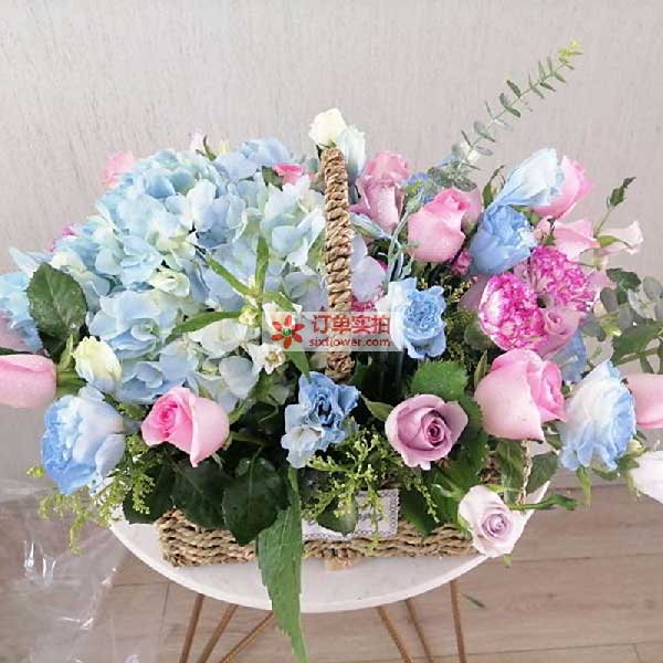 送安徽省桐城市七里香溪小区5号楼3单元的鲜花实拍图