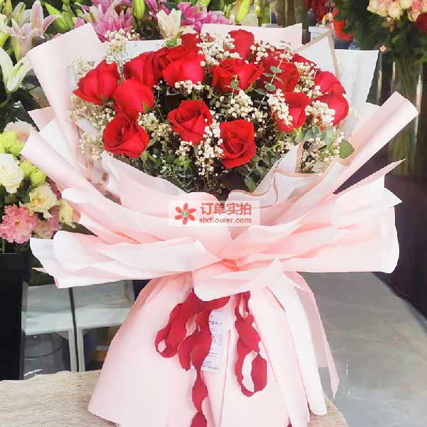 送庄浪县亚麻厂巷子的鲜花实拍图