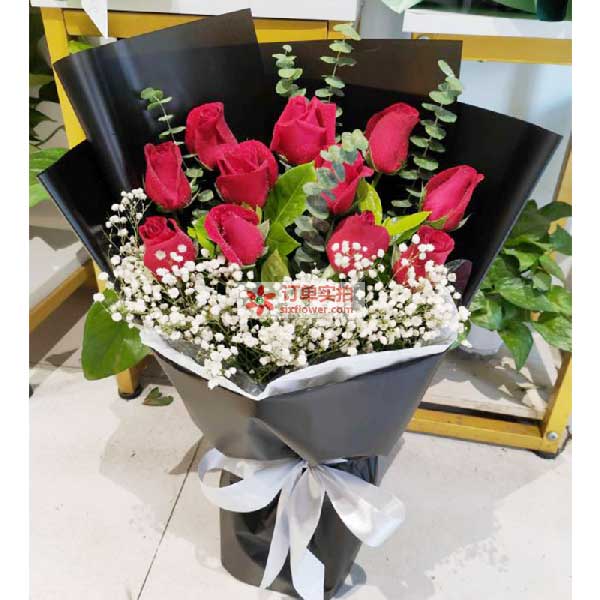 送广元市利州区万贯机电城世嘉酒店的鲜花实拍图