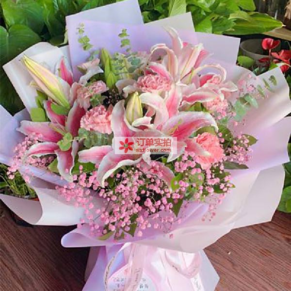 送河南省郑州市金水区未来路和顺河路吉祥花园的鲜花实拍图