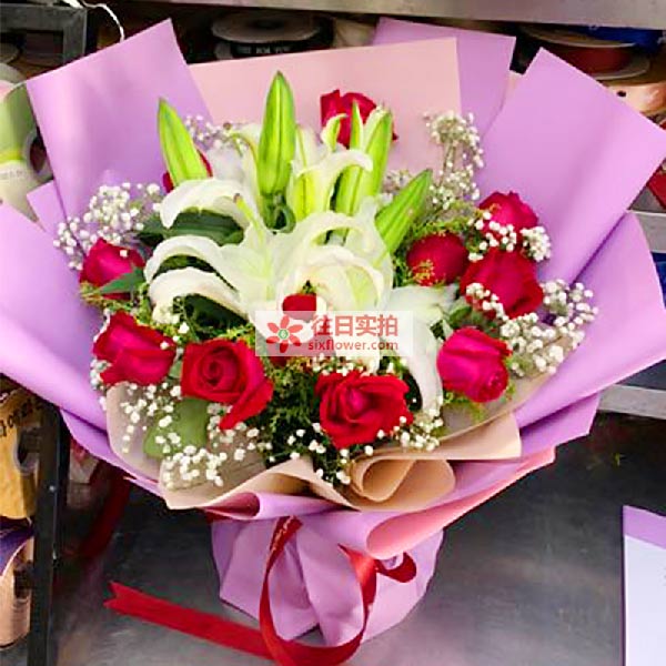 送淮南市大通区韩城二期的鲜花实拍图